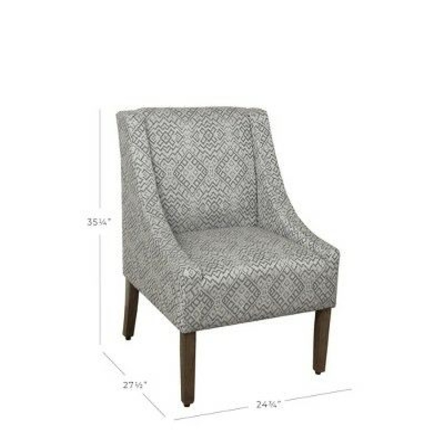 Modern Swoop Accent Armchair Homepop | * New