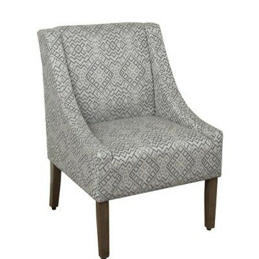 Modern Swoop Accent Armchair Homepop | * New