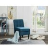 Simple Relax Fabric Storage Accent Chair In Blue | * New