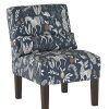 Burke Slipper Chair Blue Animal Print Threshold | * Hot