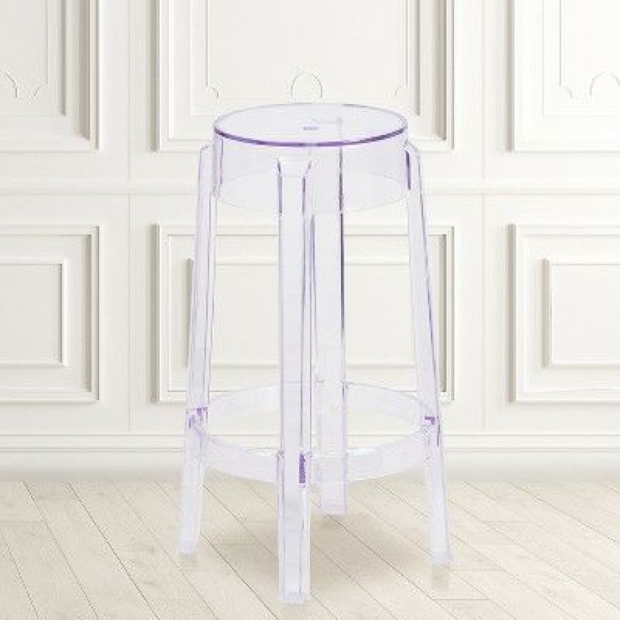 Flash Furniture 25.75" High Transparent Counter Height Stool | * Clearance