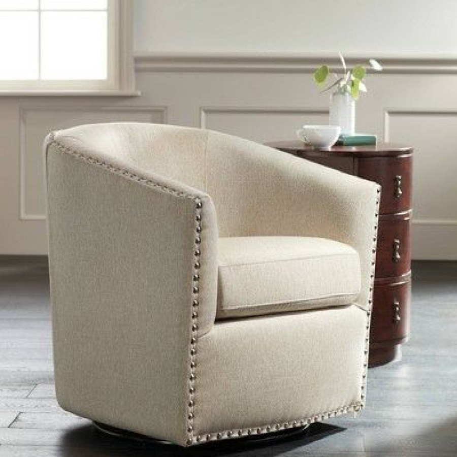 Studio 55D Fullerton Ii Oatmeal Swivel Accent Chair | * Online