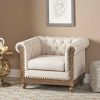 Castalia Chesterfield Tufted Fabric Club Chair With Nailhead Trim Christopher Knight Home | * Hot