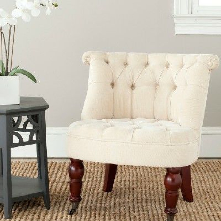 Carlin Tufted Chair Safavieh | * Best