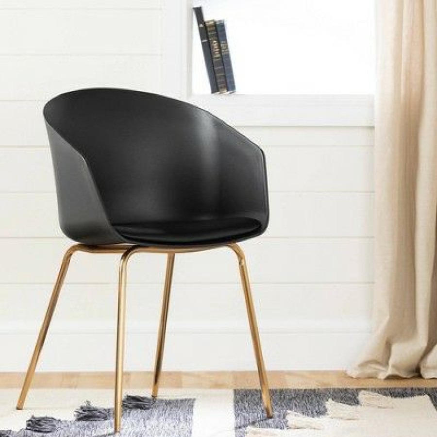 Flam Chair With Gold Metal Legs South Shore | * Wholesale