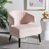 Stazia Wingback Accent Chair Pale Pink/Black Safavieh | * Best