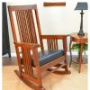 Carolina Cottage Thomas Mission Rocker Chestnut Carolina Chair And Table | * Wholesale