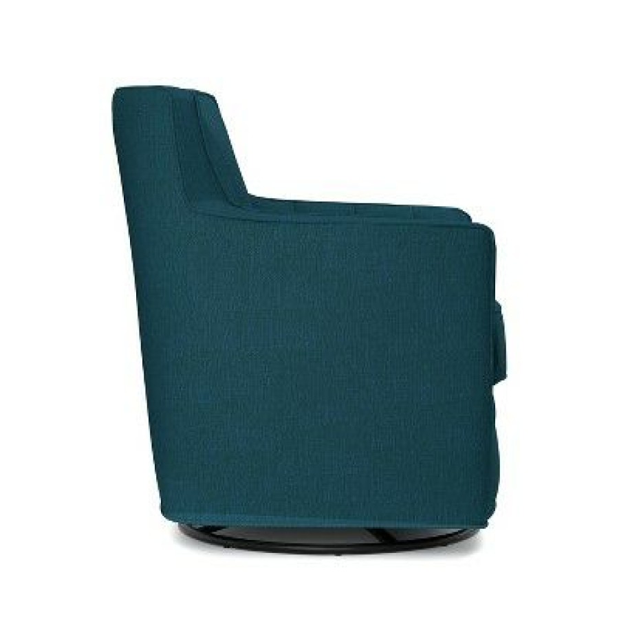 Zerk Swivel Armchair Peacock Blue Handy Living | * New