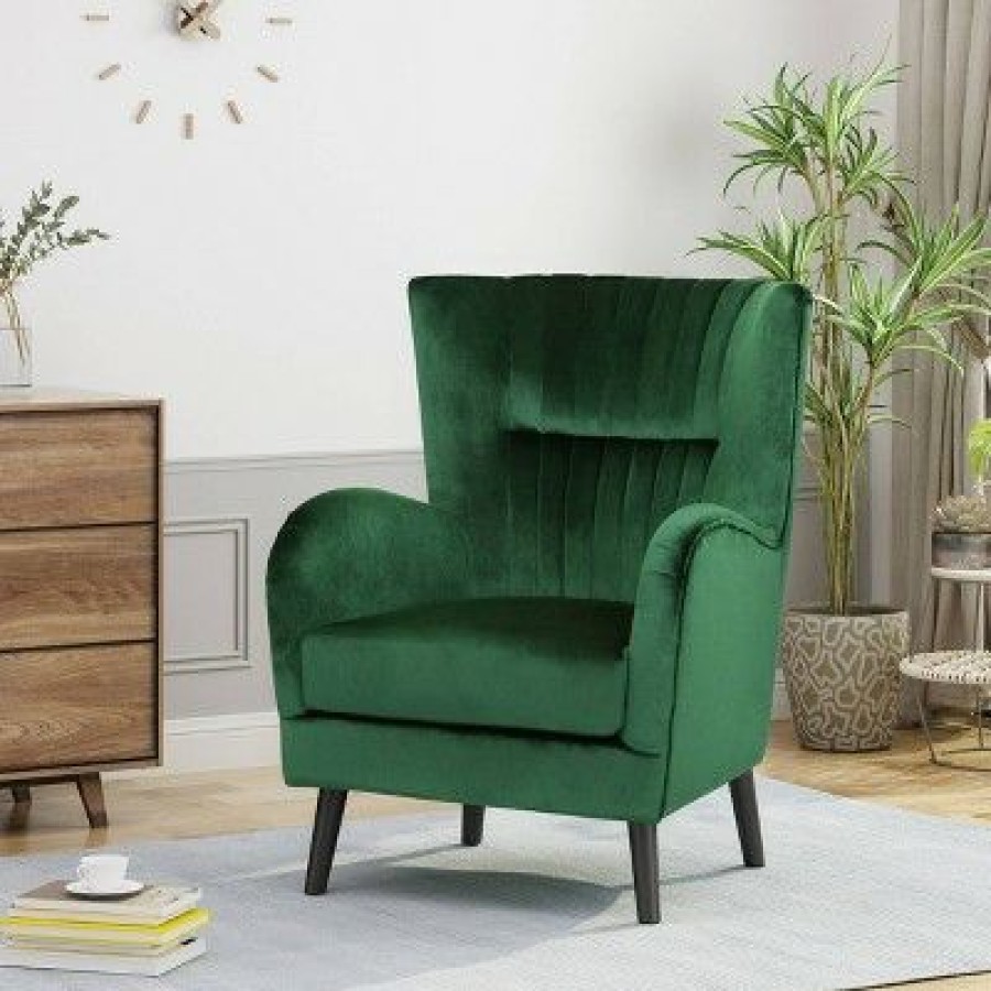 Woodrow Modern Club Chair Emerald Christopher Knight Home | * Online