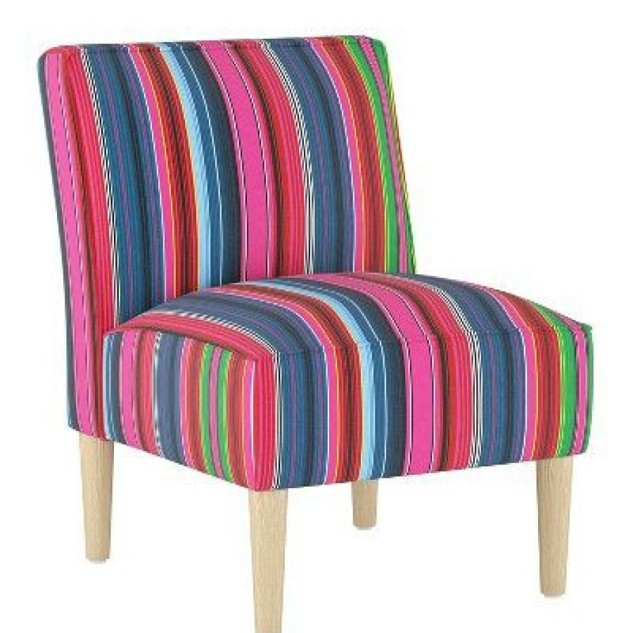 Armless Chair In Serape Stripe Bright Skyline Furniture | * Clearance