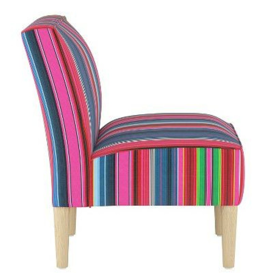 Armless Chair In Serape Stripe Bright Skyline Furniture | * Clearance