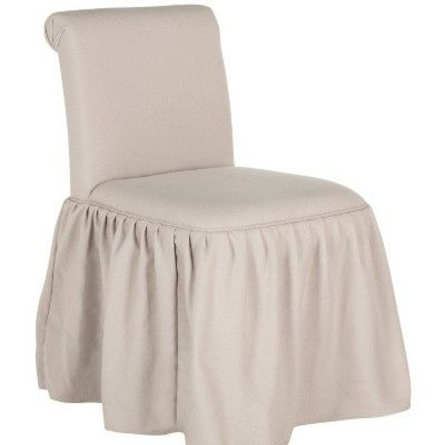 Ivy Vanity Chair Taupe Safavieh | * Clearance