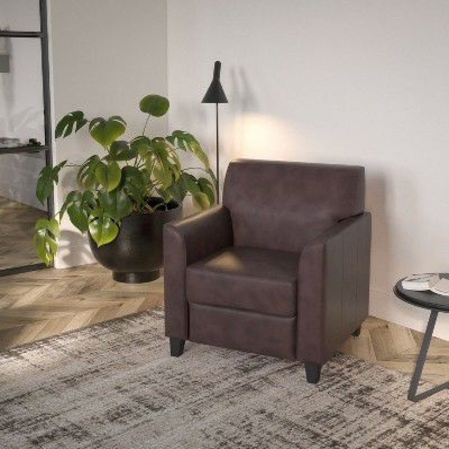 Flash Furniture Hercules Diplomat Series Leathersoft Chair With Clean Line Stitched Frame | * New