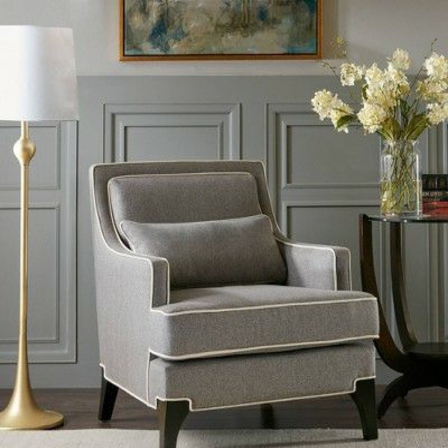 Madison Park Collin Armchair Gray/Black | * Online