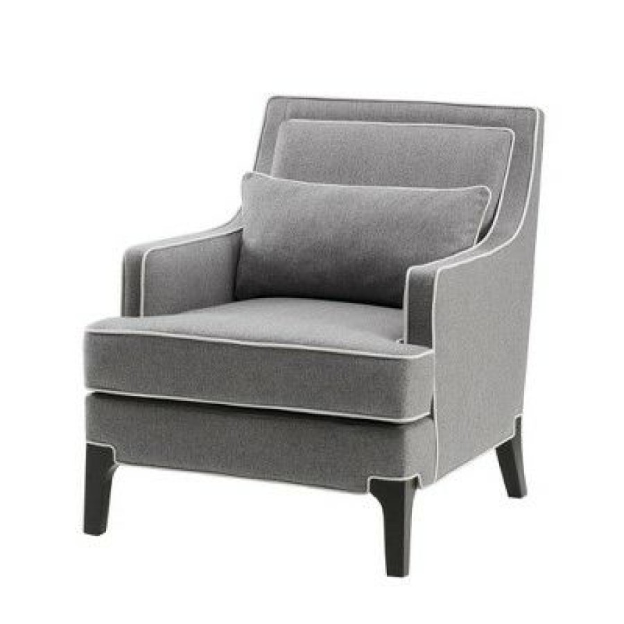 Madison Park Collin Armchair Gray/Black | * Online