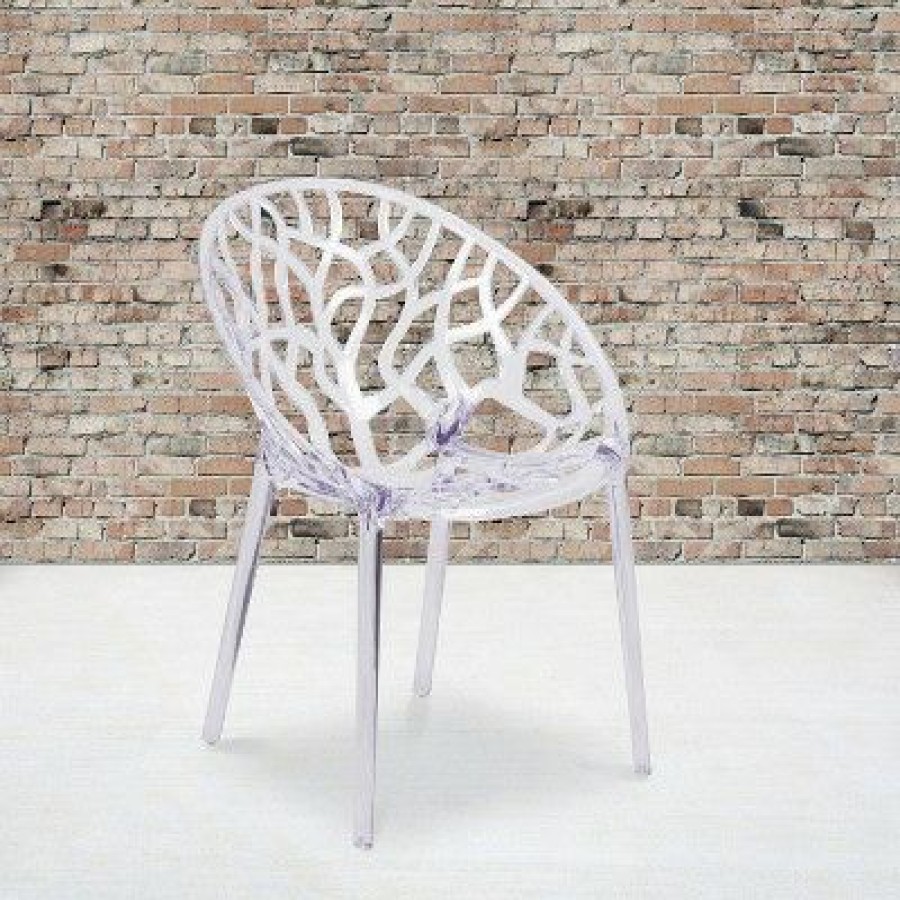 Flash Furniture Specter Series Transparent Stacking Side Chair | * Clearance