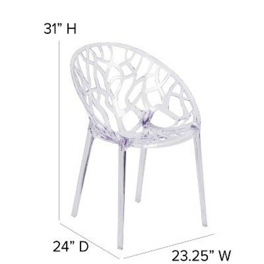 Flash Furniture Specter Series Transparent Stacking Side Chair | * Clearance