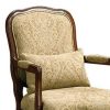 Textured Fabric Accent Chair With Padded Armrests Brown/Beige Benzara | * Online