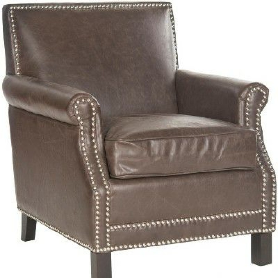 Easton Club Chair With Nail Heads Safavieh | * Online