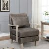 Forrester Leatherette Accent Chair Dark Brown Mibasics | * Best