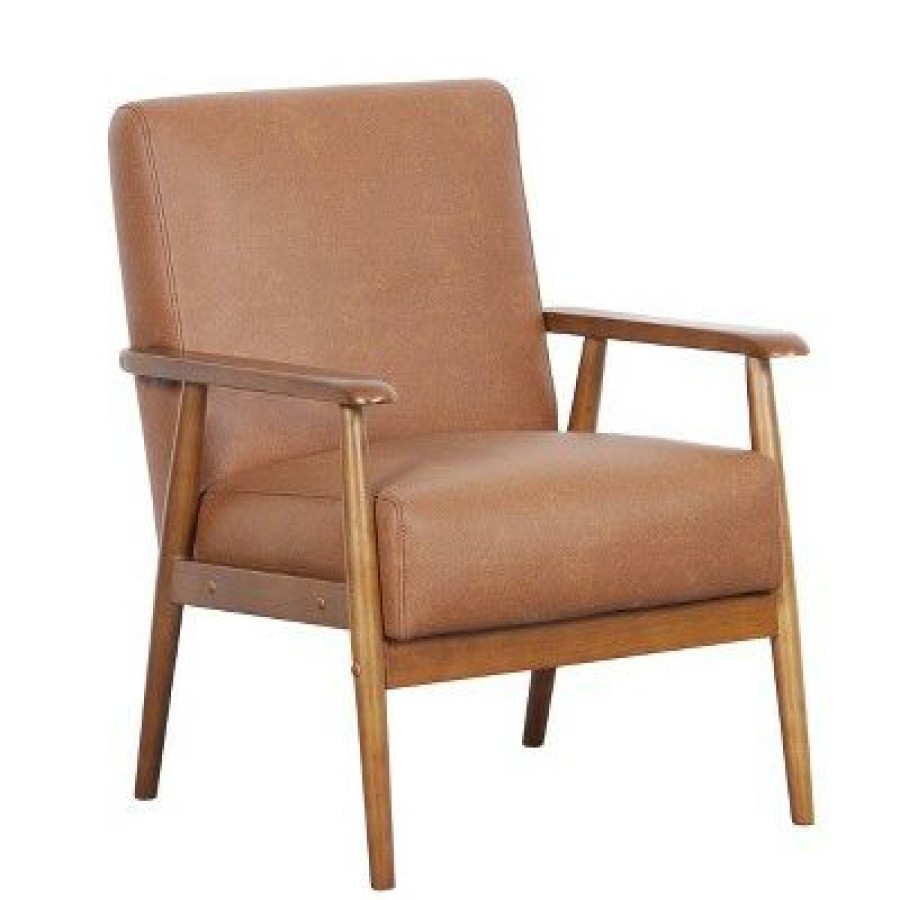 Wood Frame Mid-Century Modern Accent Chair Homefare | * Best