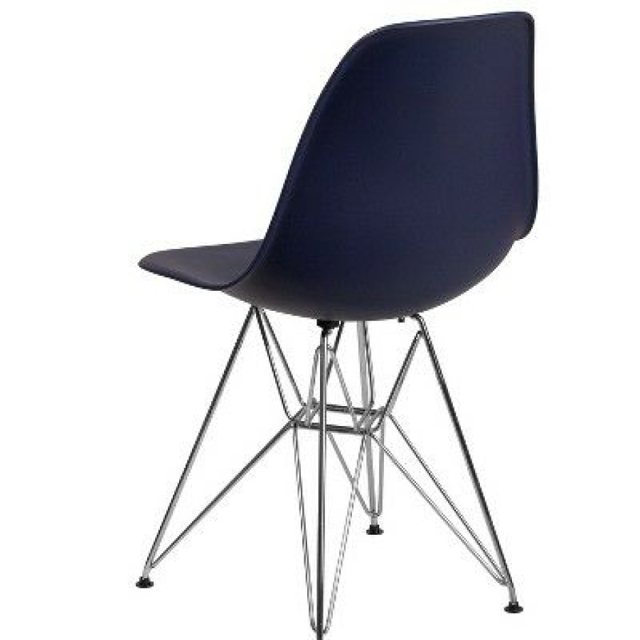 Flash Furniture Elon Series Plastic Chair With Chrome Base | * New