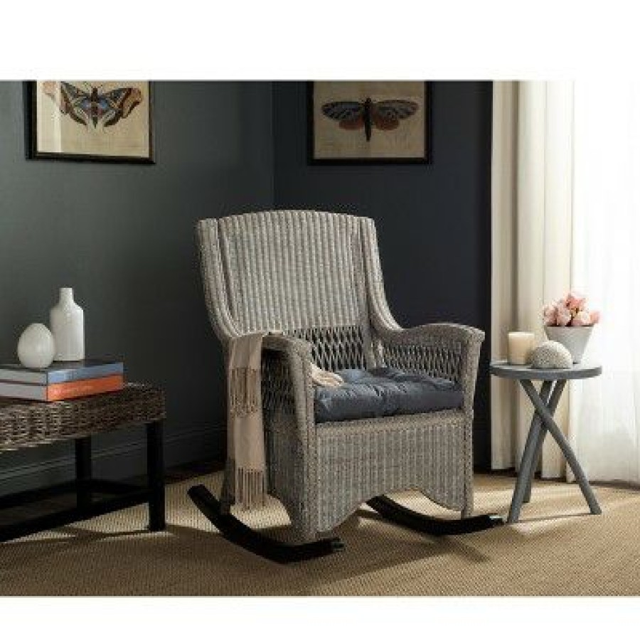 Aria Rocking Chair Antique/Grey Safavieh | * Best