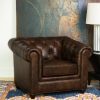 Keswick Tufted Leather Armchair Brown Abbyson Living | * Wholesale