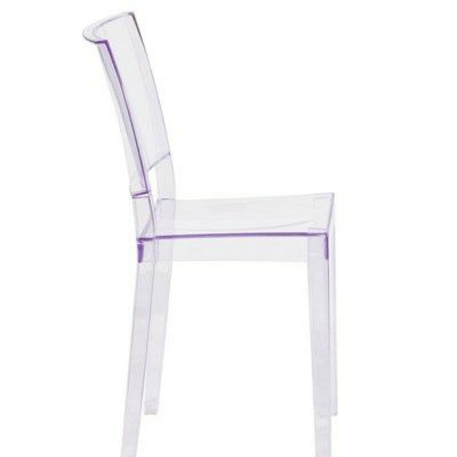 Phantom Transparent Stack Side Chair Clear Riverstone Furniture | * Best