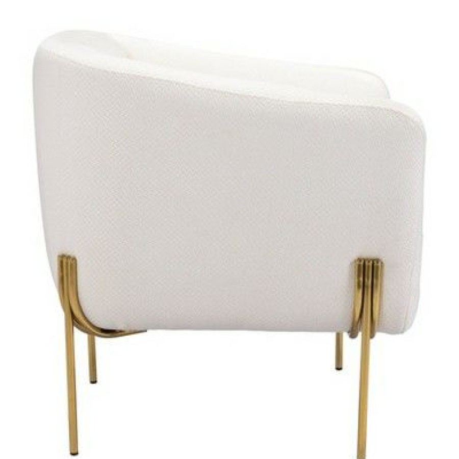 Mikala Armchair Ivory/Gold Zm Home | * Wholesale