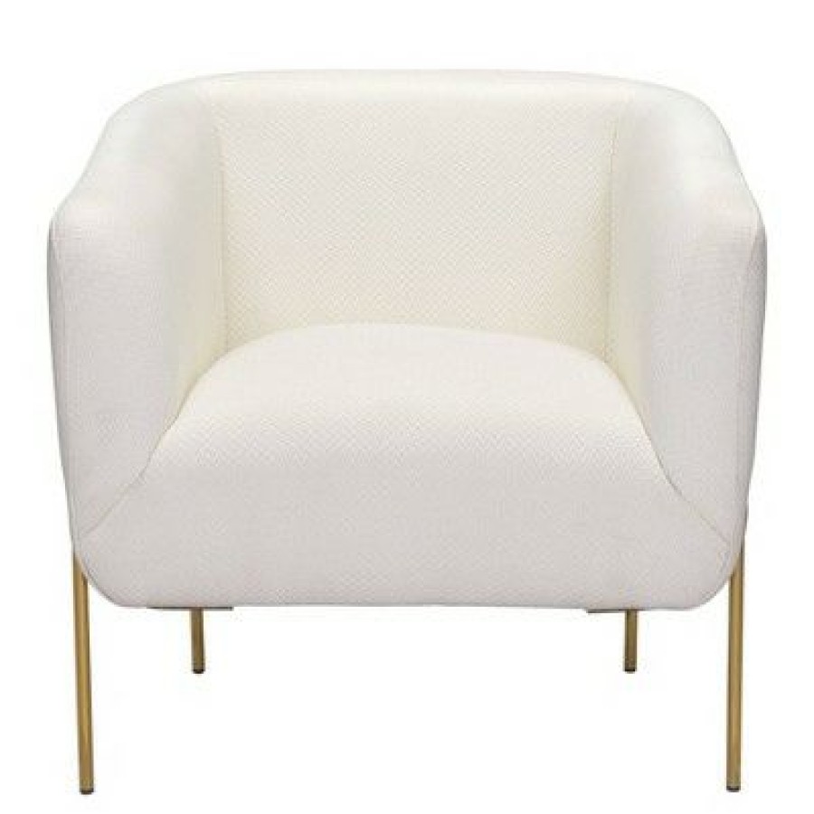 Mikala Armchair Ivory/Gold Zm Home | * Wholesale