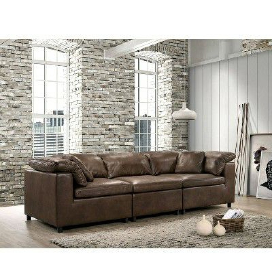 Turnsworth Box Cushion Seat Corner Chair Brown Mibasics | * Best