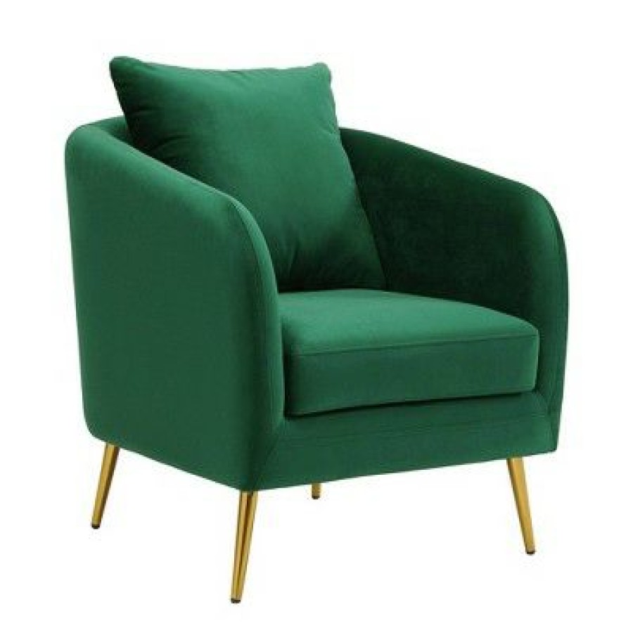 Zuri Accent Chair With Gold Legs Picket House Furnishings | * Online