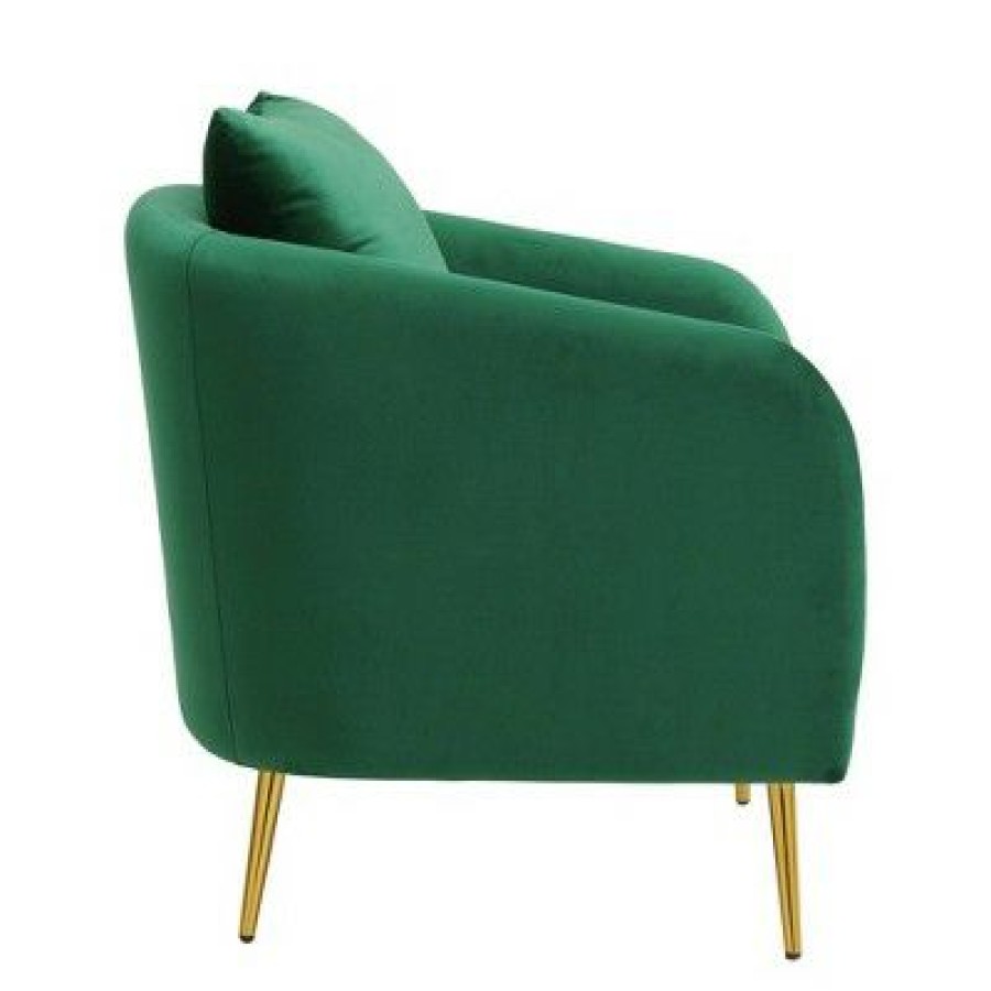 Zuri Accent Chair With Gold Legs Picket House Furnishings | * Online