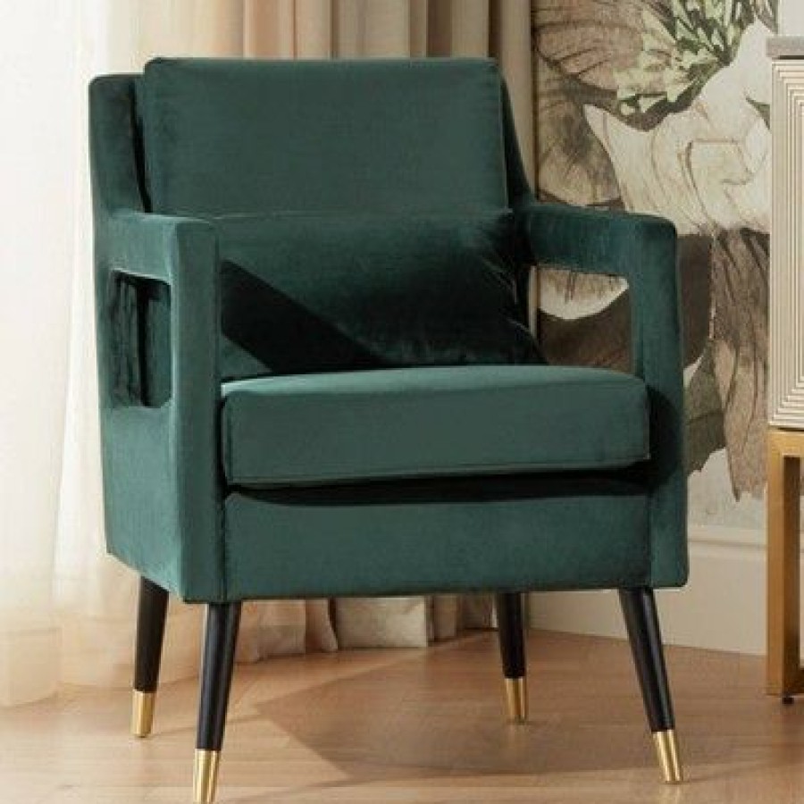 Studio 55D Tilman Hunter Green Modern Accent Chair | * Online