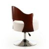 Bopper Faux Leather Adjustable Height Swivel Accent Chair Manhattan Comfort | * Wholesale