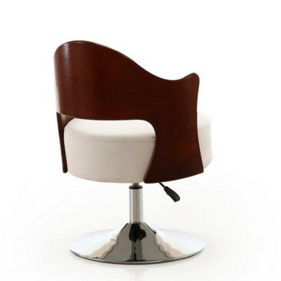 Bopper Faux Leather Adjustable Height Swivel Accent Chair Manhattan Comfort | * Wholesale