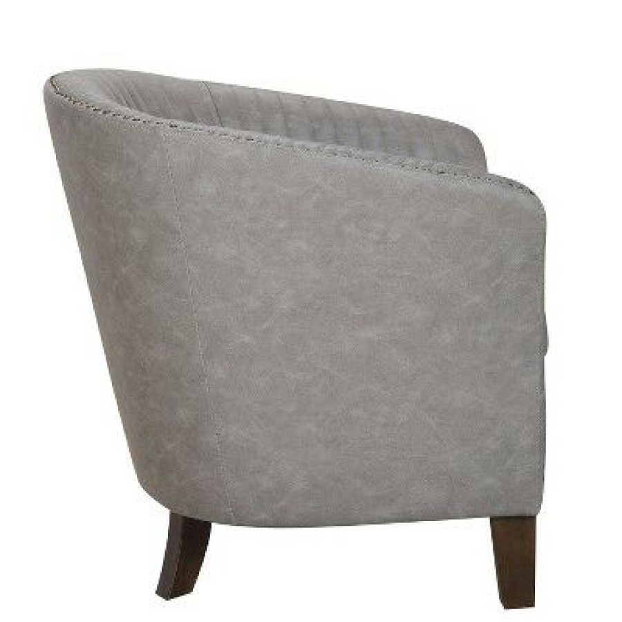 Shelton Contemporary Club Chair Light Gray Lumisource | * New