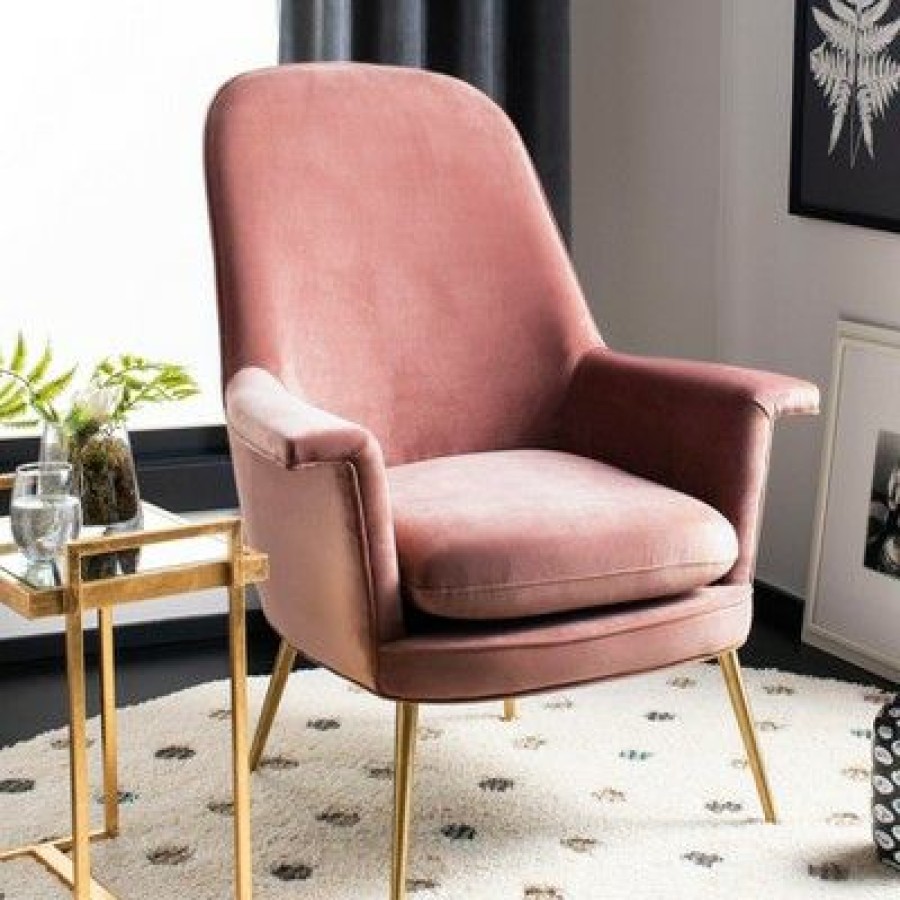 Aimee Velvet Armchair Safavieh | * New