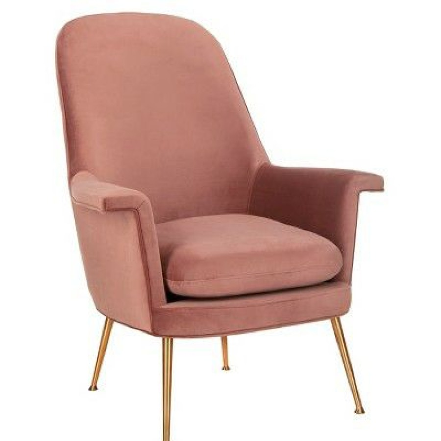 Aimee Velvet Armchair Safavieh | * New