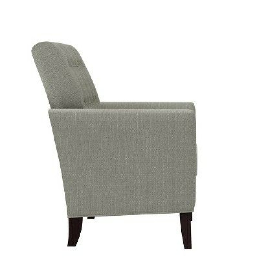 Graff Button Tufted Armchair Linen Handy Living | * Best