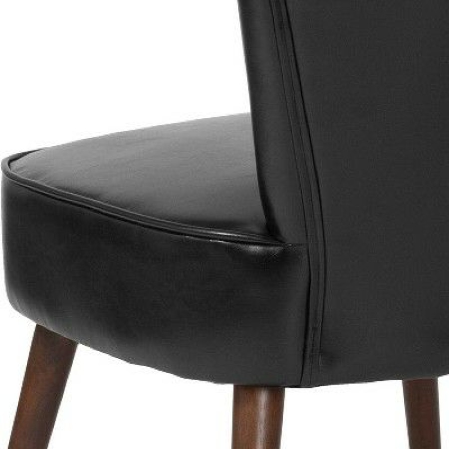 Flash Furniture Hercules Holloway Series Black Leathersoft Retro Chair | * New