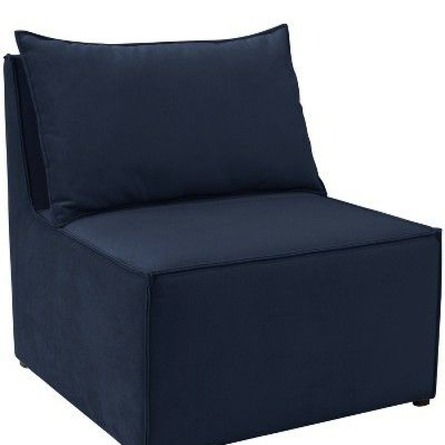 Skyline Furniture French Seamed Armless Chair In Velvet Cloth & Company | * Best