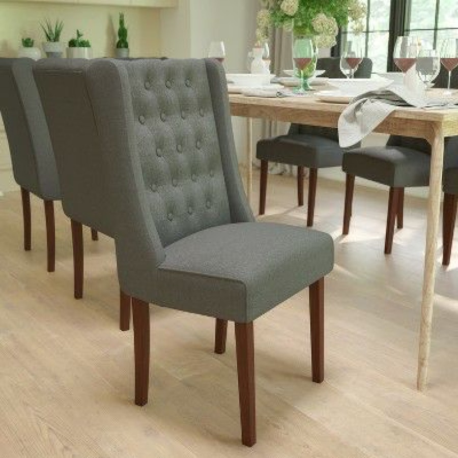 Flash Furniture Hercules Preston Series Tufted Parsons Chair With Side Panel Detail | * Online