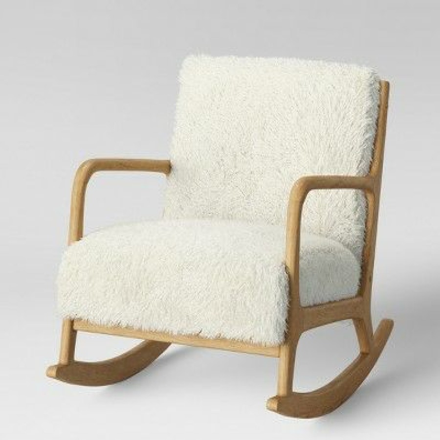 Esters Wood Armchair Sherpa White Project 62 | * New