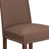 Flash Furniture Hercules Hampton Hill Series Parsons Chair With Accent Nail Trim | * Wholesale