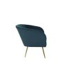 Ashby Accent Chair Textured Velvet Navy Homepop | * New