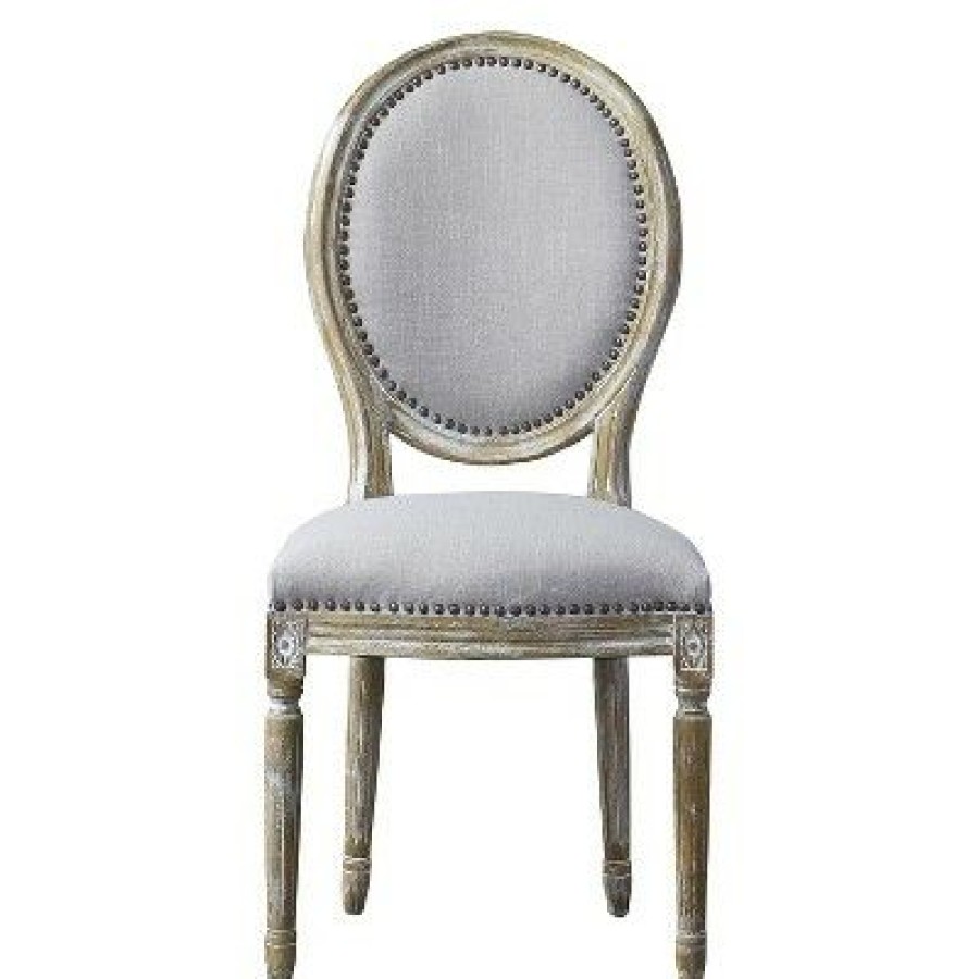 Clairette Wood Traditional French Accent Chair Beige Baxton Studio | * New