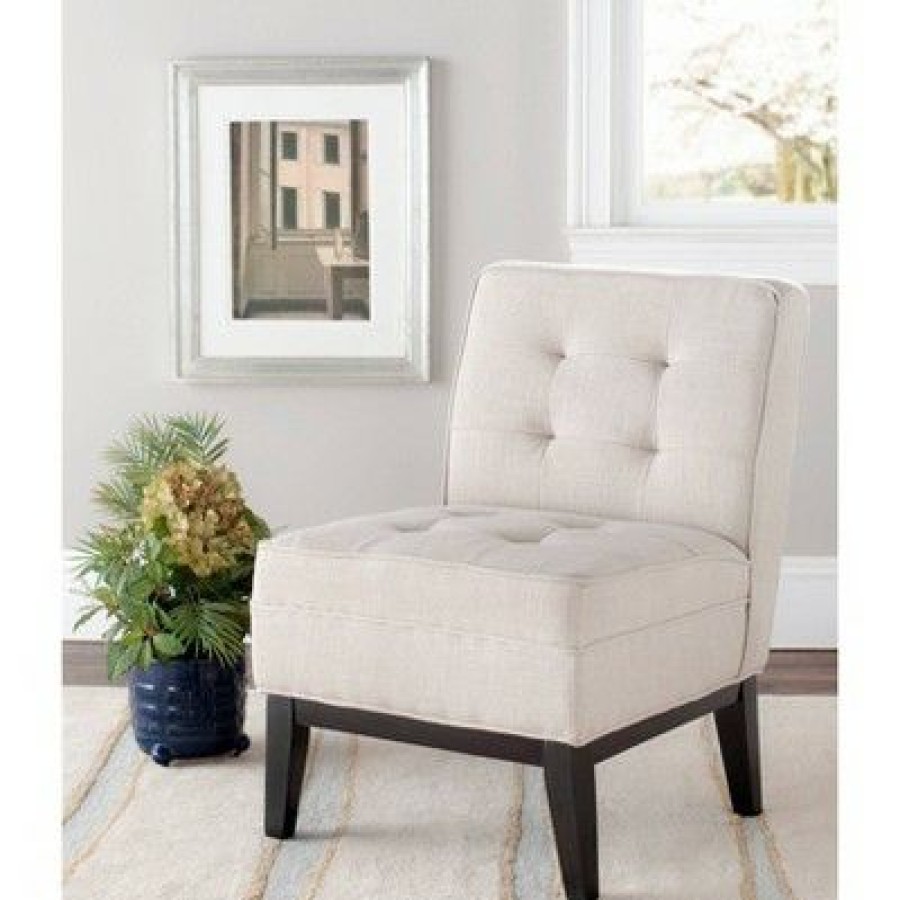 Angel Armless Club Chair Linen Safavieh | * Best