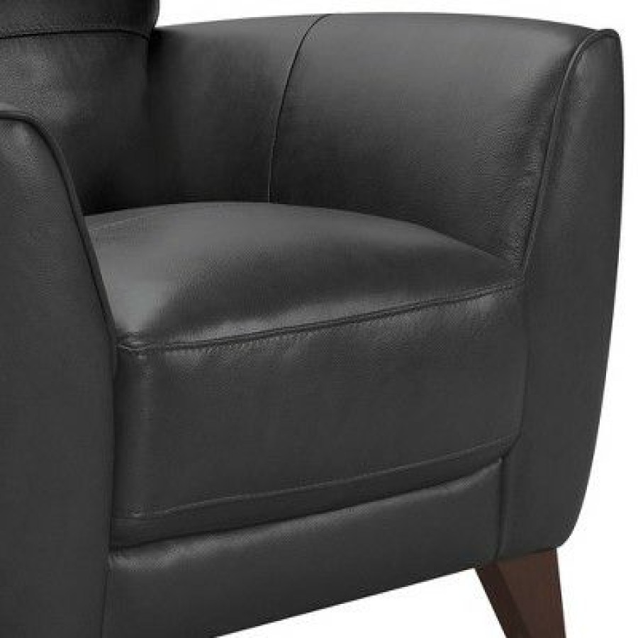 Armen Living Jedd Contemporary Chair Black | * Wholesale